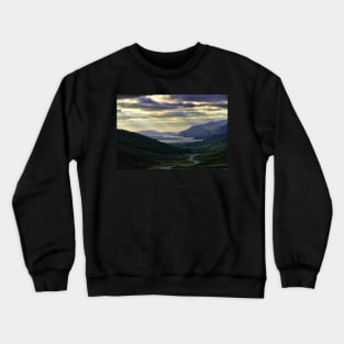 Looking West-To Loch Maree in the Highlands of Scotland(2) Crewneck Sweatshirt